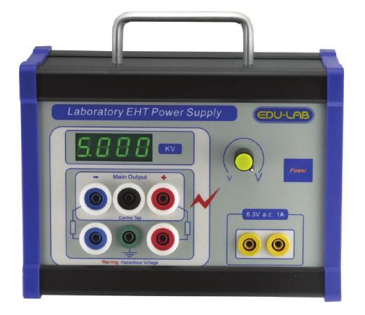 power Supplies EHT Power Supply - edulab electrophoresis power supply - edulab CODE 605-006 CODE 605-005 The adjustable 5KV output is fully isolated and the output is monitored by a digital display.