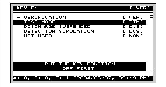 USER INTERFACE SECTION 3.4 DETECTION SIMULATION is a special function normally associated with the TEST MODE function.
