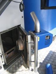Install the burner in the oil burner compartment, wood compartment or soot compartment.