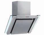 Extraction capacity: 628 m 3 /hr Extraction capacity (boost): 806 m 3 /hr Noise level: 73dB begl 90cm Glass Chimney Hood 1 Washable aluminium