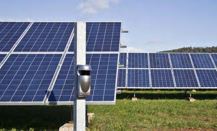 Usk Solar Farm Optex protects one of the largest solar panel farms from unwanted intrusion The Usk Solar Farm Installer AVA Security REDSCAN Installation of 29 REDSCANS to protect more than 22,500