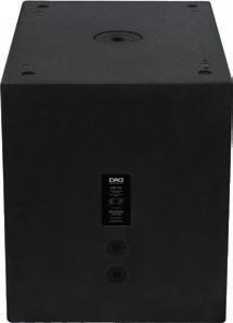 LIVE series 580 mm 605 mm 500 mm LIVE15SA Double-reflex active subwoofer, 600W AB-class amplifier, 130dB SPL 15 long-excursion woofer with 4 voice Electronics: 600W AB-class bi-amp system Analogue