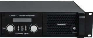 Amplifiers and DSP DSP1000 Reaching an output of 2x550W @40hm, employs SMPS technology for power supply stage e D-class for output stage, weighing 6kg only.