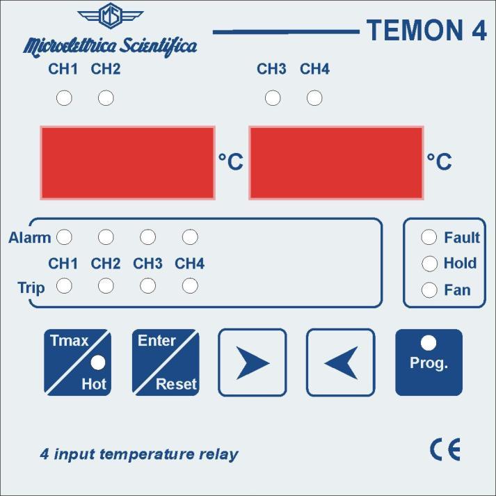 TEMPERATURE MONITOR DEVICE TYPE TEMON 4-C OPERATION