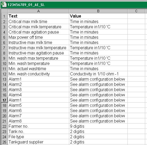 123456789_01_TO_zz.csv 3.12 User Manual for Arla Farmer Together with the Tankvagt a user manual for the Arla Farmer must follow.