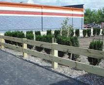 Hardscape Elements Encouraged Materials Prohibited Materials Retaining Walls Natural stone/rock Fences Pressure treated timber Brick Pigmented concrete Wood