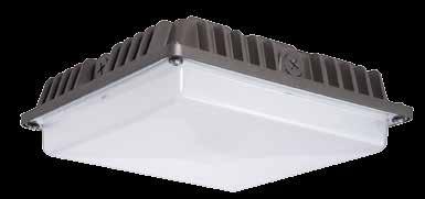 Lumark CLCSLED Canopy The CLCSLED canopy luminaire provides a slim, low-profile, die-cast traditional design with high performance energy efficient illumination.