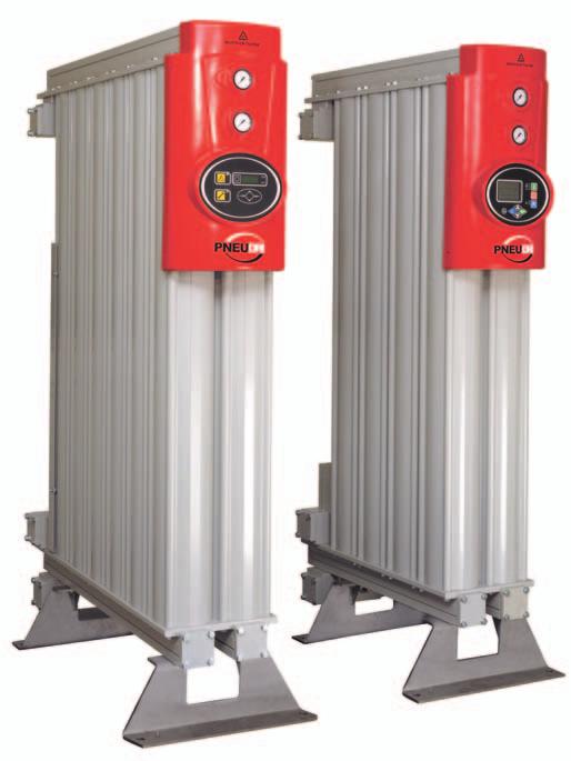 2 PNEUDRI heatless dryers can provide the simple and cost effective solution for the provision of clean dry compressed air.