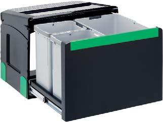 2A1101 Linea 330 74 Material: Casing ABS - Bins polypropylene Minimum cabinet size: 300mm Minimal