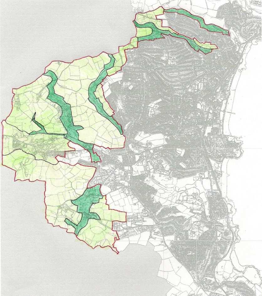 Figure 6.10 Paignton s Rural Character Area and Management Strategy 1H 3E 3H 1J 1T 1K 1I 3F 3G 1L 1M 3I South Devon AONB 1N Table 6.