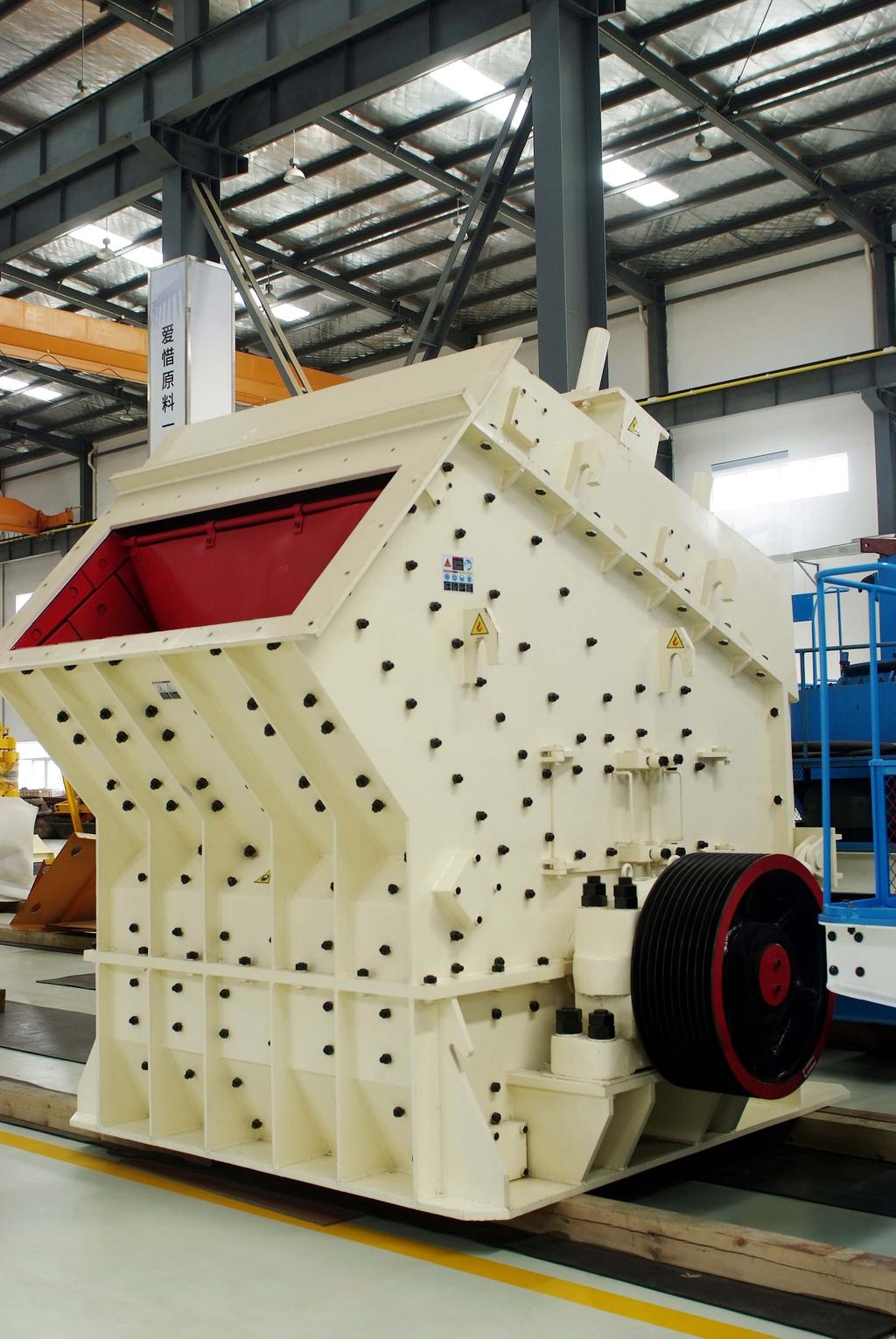 The company impact crusher features easy maintenance, high crushing ratio and crushing efficiency etc.