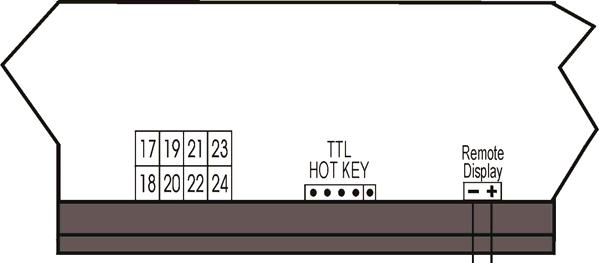 Remote keyboard VI62 Connection diagram for IC26L / IC261L / IC26D and IC261D.
