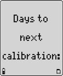 days past due. If the calibration is successful, the detector beeps twice.