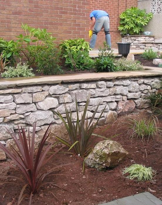 dreamed of, from hard landscaping, including; new stone walls, ponds, patios, paths and driveways to soft landscaping with the planting of flowers, shrubbery, grass areas and trees.