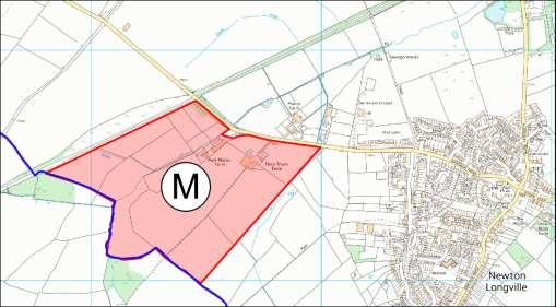 M SHLNLV014 46.9 Land East and West of Whaddon Road. No previous planning history for residential development. Site falls partly (4.6ha) within FZ2/3. Amend site boundary to exclude this part.
