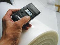Digital Meter Locates The Source! Th e Model 7905 Digital Meter allows easy one-hand static measurements. In most cases, the highest voltage reading will indicate the source of the static problem.