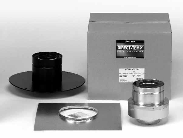 CONV. KIT (for 6" ID/8" OD Class Chimney) 4DT-CCK 1604631 CHIM. CONV.