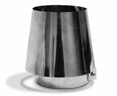 DECORTIVE CONE CP Decorative Cone Cap 4DT-DCC 1604803 5 7/8" 316 Stainless Steel COMUSTION