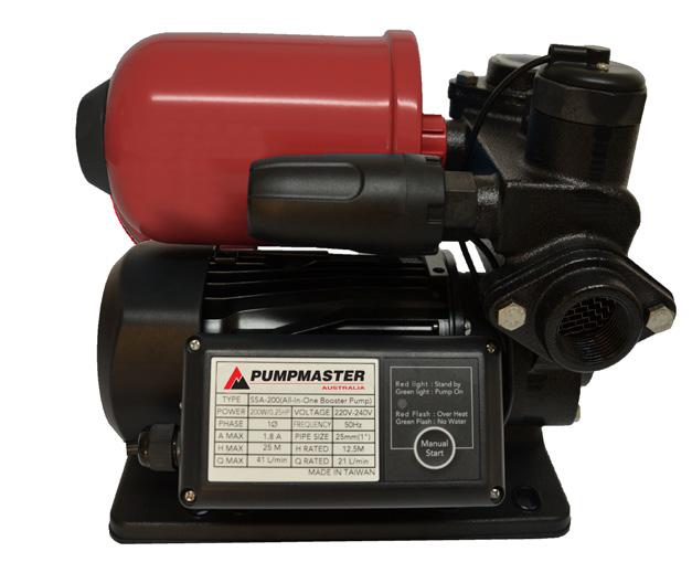 DOMESTIC PRESSURE PUMPS SSA SERIES The domestic water pump with the lot - the SSA is an all in one compact unit that includes a built in flow switch, pressure switch, digital controller and pressure