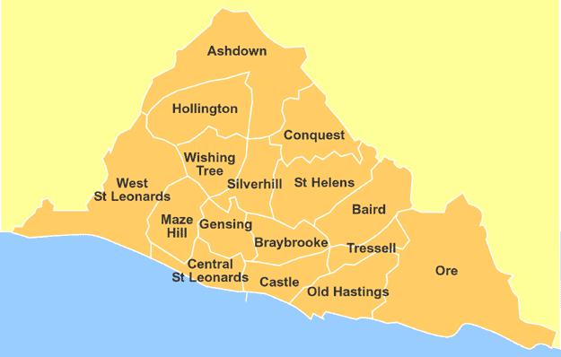Hastings Borough Council Political Wards These are the