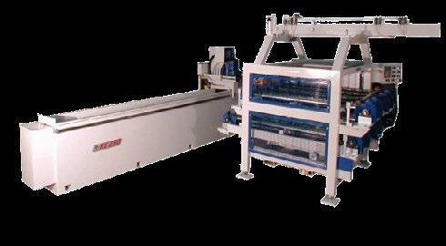 AUTOMATIC KNIFE LOADER AUTOMATIC LOADER FOR 10 KNIVES UP TO 1500 mm Loading of blades on the automatic loader and the entering of program number and the blade length Start-up cycle: The