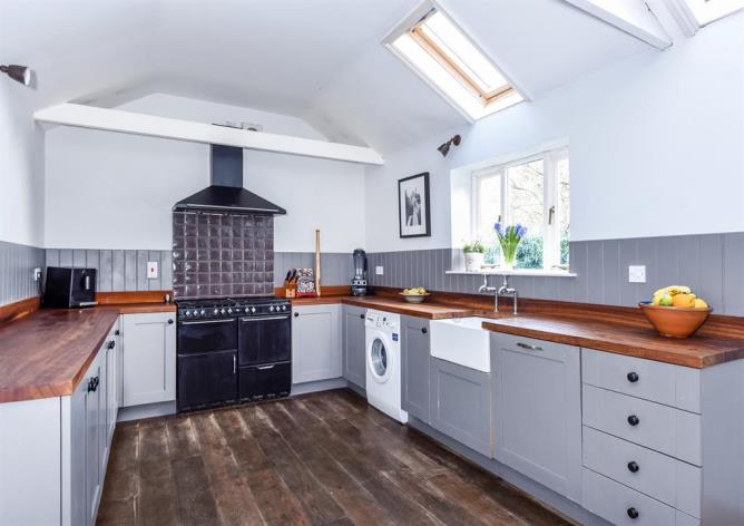 The house has been extensively restored throughout, with all but one of the bedrooms having the original floor boards exposed and restored old school iron radiators in the kitchen and sitting room