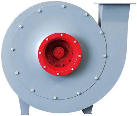 particles ( 150 mg/m 3 ). The B4-72 type ventilation fan is designed to handle flammable gases.