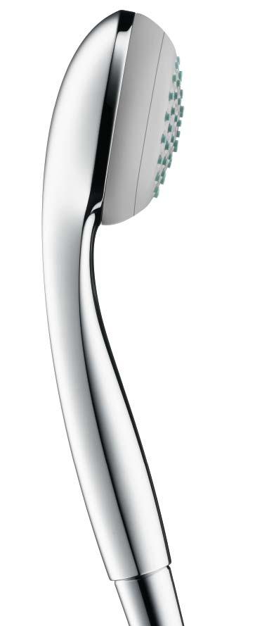 quality of a genuine Hansgrohe brand shower. The Unica Crometta wall bar matches the Crometta 85 in form and function.
