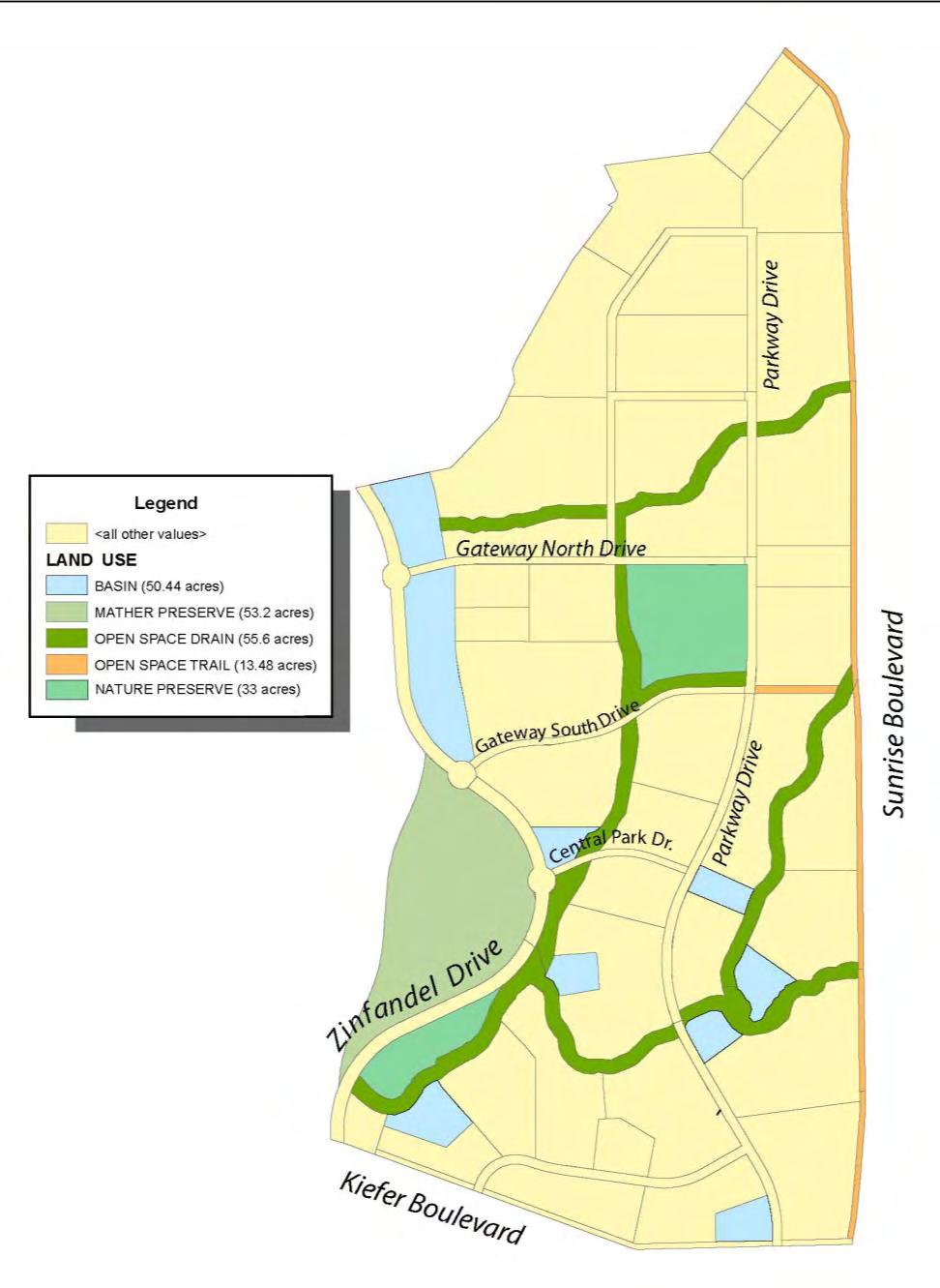 Public Facilities and Services Figure 5-6 Open Space: Preserve Areas, Drainage Corridors, Basins, and Trails 5.