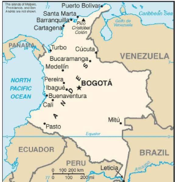 Appendix B: Article 5 Country Case Studies VIII. Colombia 1. Introduction 1.1 Country Information Located in Northern South America, Colombia has a land area of 1,038,700 sq km.