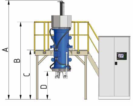 200 Litre Tube chamber volume Filter area m²: 3,45 Maximum pressure 100 Bar Installed power: 11kW Control system The tube press is operated from the operator s monitor located on the control panel.