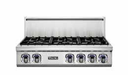 The burners boast up to 23,000 BTU to deliver power and performance expected in a commercial kitchen into your home.