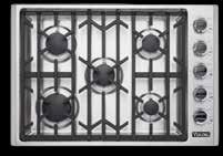 Electric Cooktops 30" and 36" widths Viking Professional Electric Cooktops provide commercial power and professional performance exactly where you need it.