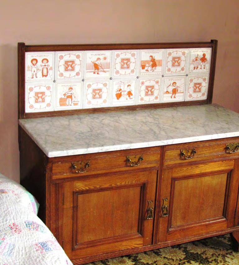 Washstand with Mintons