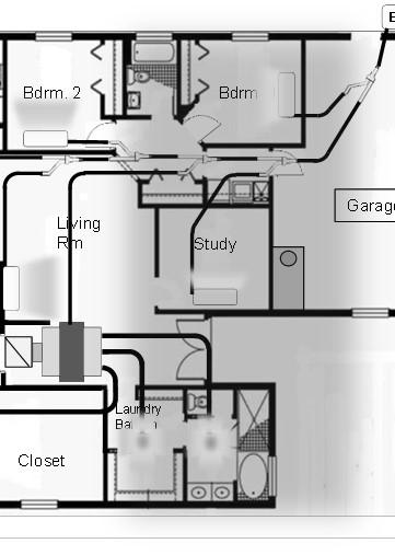 occupant usage Because of the centralized ductwork and single temperature control, all rooms receive the same air flow and cooling capacity regardless of the individual