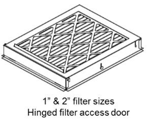 Indoor Unit Installation Guidelines Multi-position AHU Air Filters Samsung VBF filter bases are offered for vertical installations Filter bases include a 1 disposable