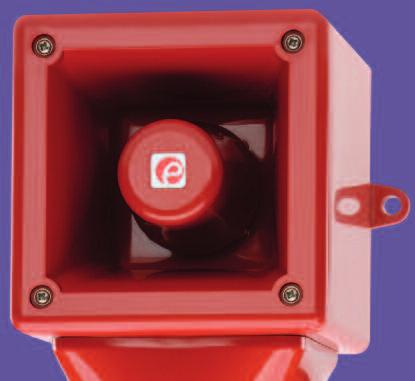 AB105RTH Alarm Sounder & Rotating Beacon The AB105RTH combines a compact high output 112dB(A) alarm sounder with a powerful 25W halogen rotating beacon.