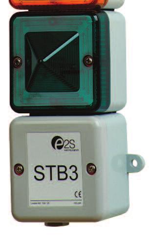 STB3 Xenon & L.E.D. Tower with Junction Box The STB3 is a customisable visual signal featuring a tower of 3 AlertAlight ST-L101X type beacon.