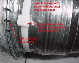 Figure 67 shows how flexible duct connections typically are made.
