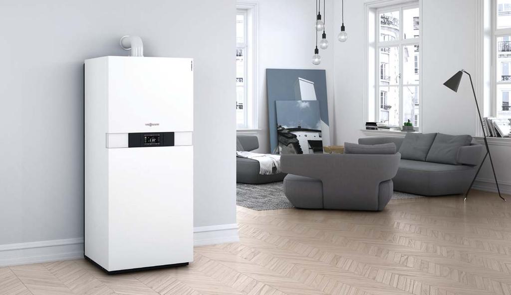 Gas condensing technology VITODENS 333-F 1.9 to 26 kw Investing in a high performance Vitodens 333-F gas condensing storage combi boiler covers all bases.