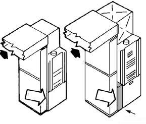 Installation TYPICAL MOUNTING POSITIONS (Air cleaner shown shaded in illustrations) For Qualified HVAC Installer Only WARNING Before