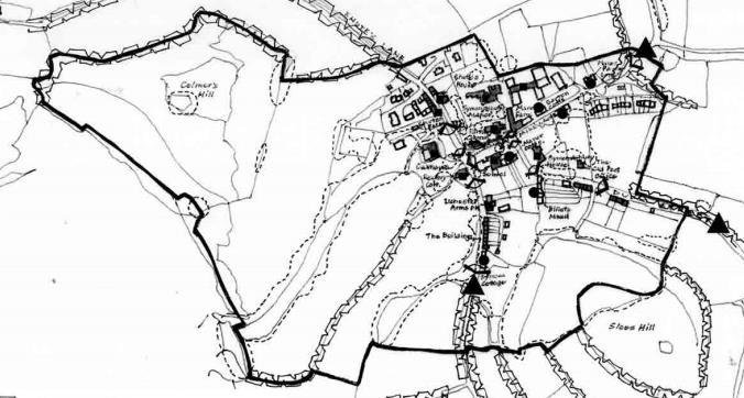 Map showing Symondsbury
