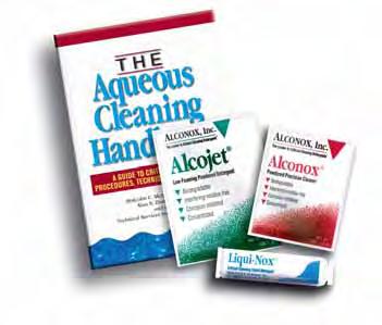 FREE BOOK ($39.95 value) & SAMPLE OFFER of Alconox critical cleaning detergents Receive a FREE copy of The Aqueous Cleaning Handbook by testing Alconox cleaners.