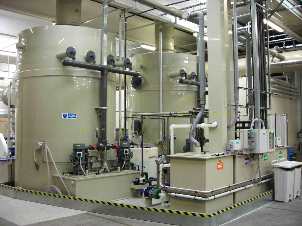Vertical scrubber and automatic chemical dosage OMAR Description