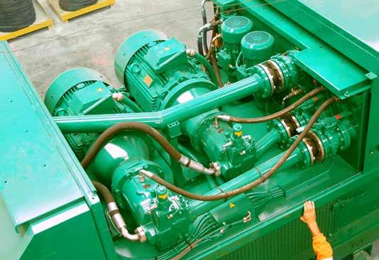 The installation of variable flow pumps provides a better performance with reduced electrical consumption.
