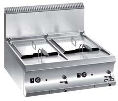 or electric heating, with inside burners, with electromechanical temperature control, available as
