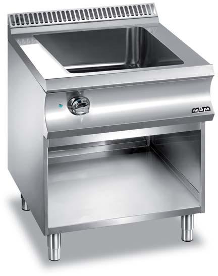 Bain-marie To keep hot already-prepared food or for soft cooking at low temperatures.