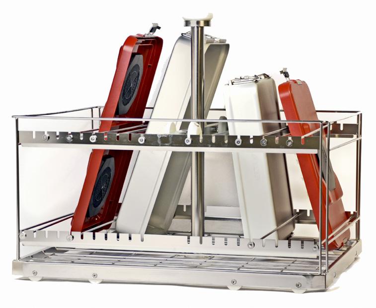 Wash Racks Minimal Invasive Surgery Rack instruments and rigid scopes Rack for loading equipment guaranteeing efficient washing and disinfection of surgical instruments.