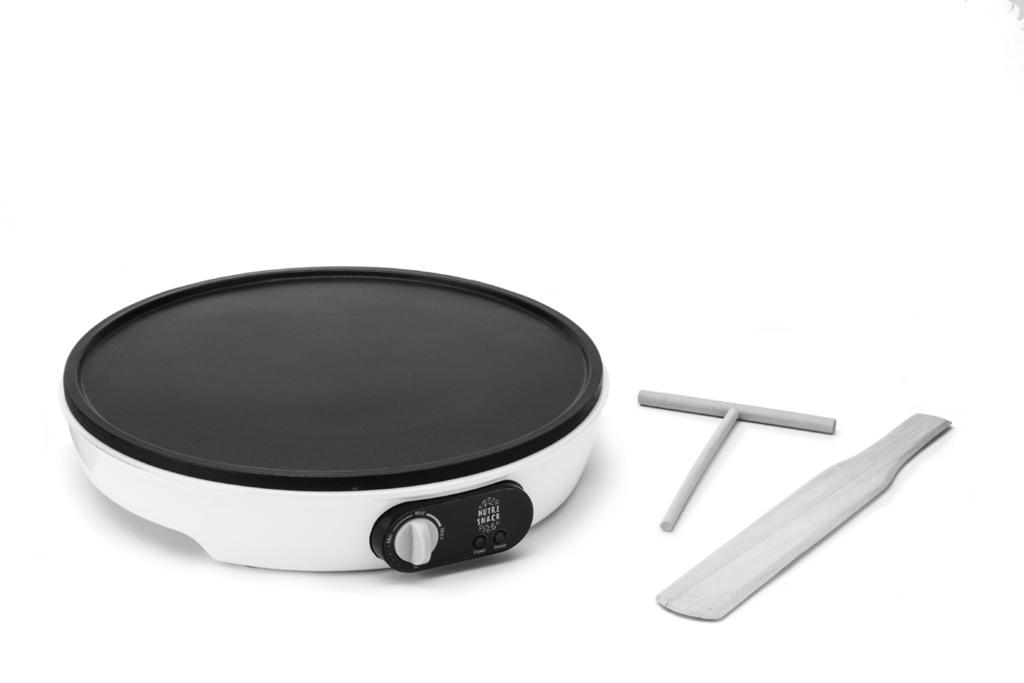 Features 1. BASE UNIT 2. NON-STICK COOKING PLATE 3. CONTROL DIAL WITH LOW, MEDIUM AND HIGH SETTINGS 4. INDICATOR LIGHTS 5. SPREADER 6. SPATULA 7.
