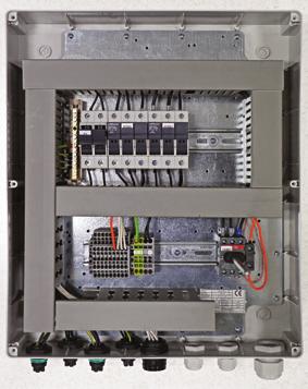 0-10V. Q1E - THREE-PHASE ELECTRICAL PANEL FOR 400V-3-50HZ EC FANS Electrical panel for EC fans with paint coated metal casing.